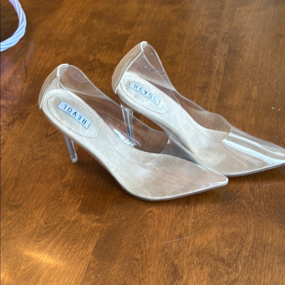 Revol Glass Doll Women's Transparent Acrylic Heel Wedding/Homecoming/Formal
